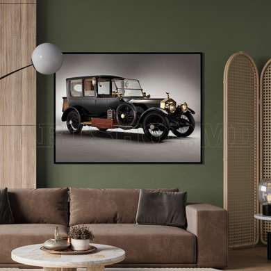 Poster - Dreams of the past, 90 x 60 см, Framed poster on glass, Transport