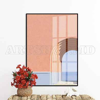 Poster - Minimalist architecture, 60 x 90 см, Framed poster on glass, Minimalism