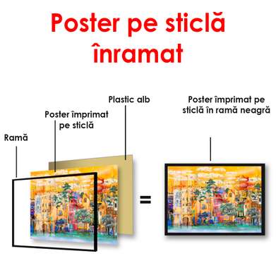 Poster - Starea de spirit urbană, 60 x 30 см, Panza pe cadru