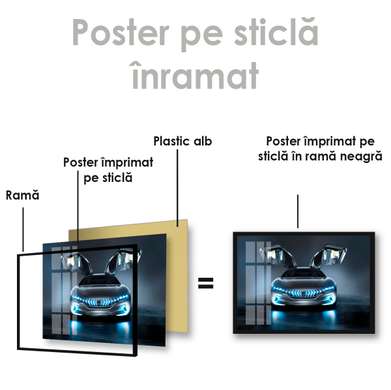 Постер - Пинифарина- авто с будущего, 45 x 30 см, Холст на подрамнике, Транспорт