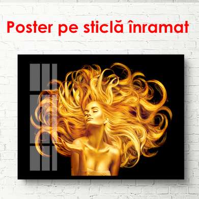 Poster - Zeița de aur, 90 x 60 см, Poster înrămat