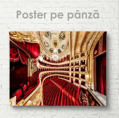 Постер - Большой Театр, 90 x 60 см, Постер на Стекле в раме