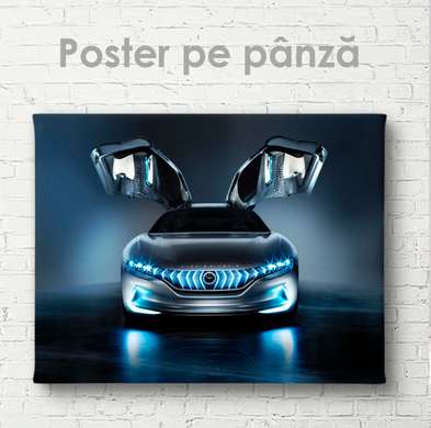 Poster - Pinifarina - automobilul viitorului, 45 x 30 см, Panza pe cadru, Transport