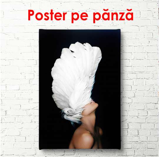 Poster - Înger misterios 1, 30 x 60 см, Panza pe cadru, Glamour