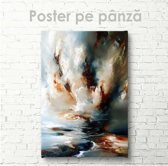 Постер - Абстрактное море, 30 x 45 см, Холст на подрамнике