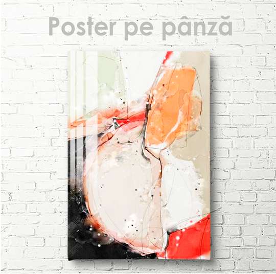 Poster - Imagine abstractă delicată, 30 x 45 см, Panza pe cadru, Abstracție