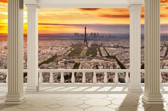 Fototapet - Vedere spre frumosul oraș - Paris