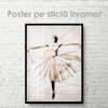 Poster - Ballerina, 60 x 90 см, Framed poster on glass