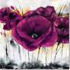 Постер - Фиолетовый цветы, 40 x 40 см, Холст на подрамнике, Живопись