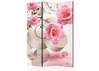 Screen - Pink roses on a 3D background, 3