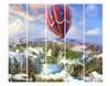 Screen - Flying balloon in the sky over a beautiful landscape., 3