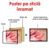 Poster - Floarea roz, 90 x 60 см, Poster înrămat, Flori