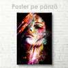 Poster - Arta creativă a Rihannei, 60 x 90 см, Poster inramat pe sticla