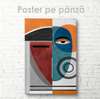 Poster - Abstract face 4, 30 x 45 см, Canvas on frame, Abstract