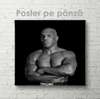 Poster - Mike Tyson, 100 x 100 см, Framed poster on glass, Sport