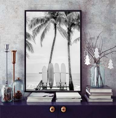 Poster - Surf boards, 30 x 45 см, Canvas on frame