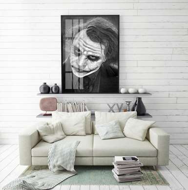 Poster - Jokerul, 60 x 90 см, Poster înrămat, Persoane Celebre