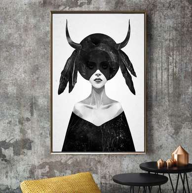 Framed Painting - Maleficent, 50 x 75 см
