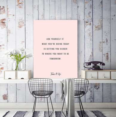 Poster - Wise quote, 30 x 45 см, Canvas on frame, Minimalism