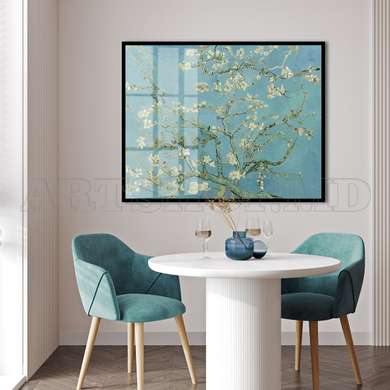 Poster - "Blooming Almond Branches" Vincent van Gogh, 45 x 30 см, Canvas on frame, Picturi