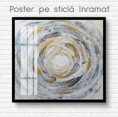 Poster - Cerc abstract, 40 x 40 см, Panza pe cadru