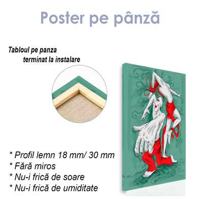 Poster - Caricatură, 30 x 45 см, Panza pe cadru