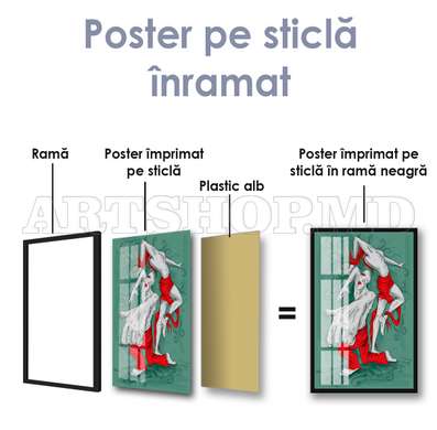 Постер - Чудище, 60 x 90 см, Постер на Стекле в раме, Фэнтези