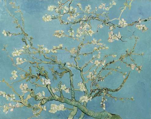 Poster - "Blooming Almond Branches" Vincent van Gogh, 45 x 30 см, Canvas on frame, Picturi