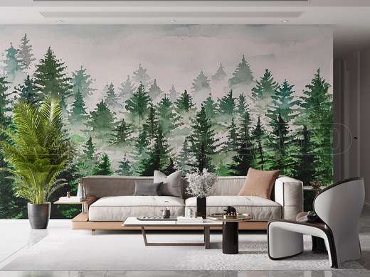 Wall mural - The fir forest