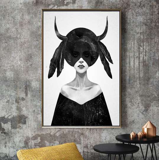Framed Painting - Maleficent, 50 x 75 см