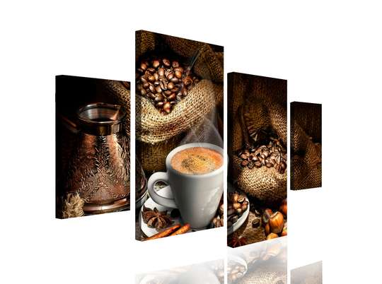 Tablou Pe Panza Multicanvas, Cafea turcească, 180 x 108