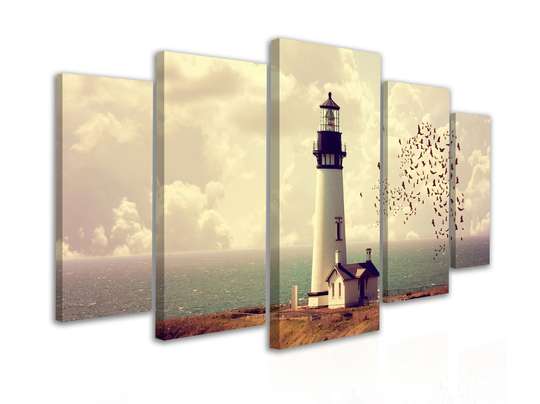 Modular picture, Lighthouse by the sea, 108 х 60