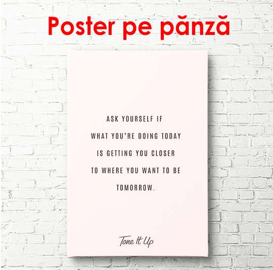 Poster - Citat înțelept, 30 x 45 см, Panza pe cadru