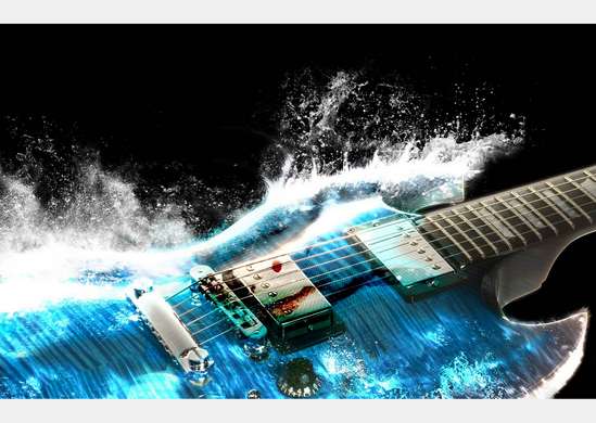 Фотообои - Синяя гитара