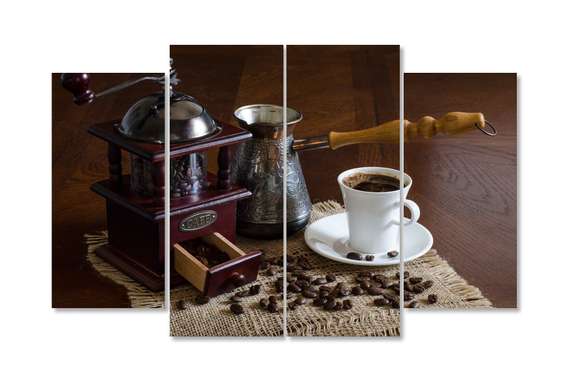 Modular picture, Coffee with chocolate., 198 x 115