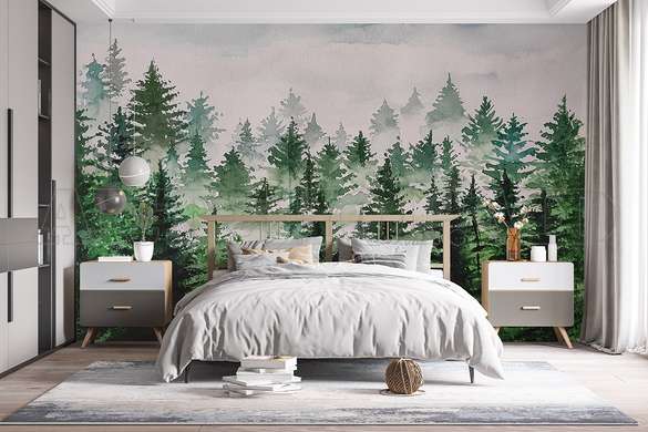 Wall mural - The fir forest