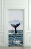 3D door sticker, whale tail, 60 x 90cm, Door Sticker