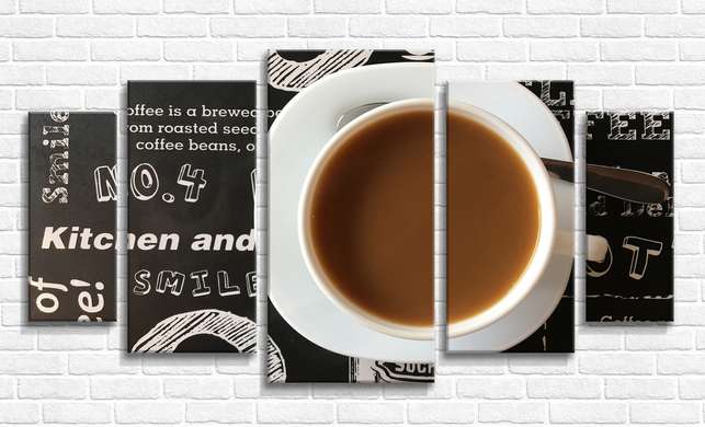Modular picture, Coffee, 206 x 115