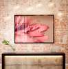 Poster - Pink flower, 90 x 60 см, Framed poster, Flowers