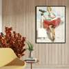 Poster - Marilyn Monroe in a red skirt, 60 x 90 см, Framed poster on glass, Famous People