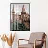 Poster - Castle, 60 x 90 см, Framed poster on glass, Maps and Cities