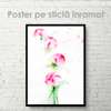Poster - Watercolor flower buds, 30 x 45 см, Canvas on frame, Flowers