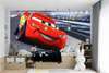 Murals for the nursery - Lightning McQueen at the races