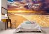 Wall Mural - View of a beautiful sunset by the sea