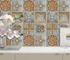 Tile with abstract bright ornaments, Imitation tiles