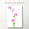 Poster - Watercolor flower buds, 30 x 45 см, Canvas on frame, Flowers