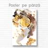 Poster - Peisaj abstract de apus de soare, 30 x 45 см, Panza pe cadru