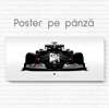 Постер - Черная Формула 1, 60 x 30 см, Холст на подрамнике