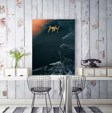 Poster - Bali beach, 60 x 90 см, Framed poster on glass, Marine Theme