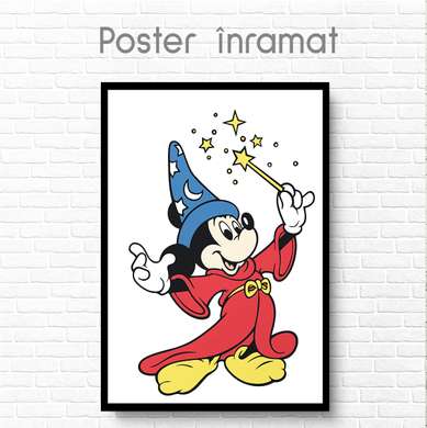 Poster - Magic Mickey, 60 x 90 см, Poster inramat pe sticla